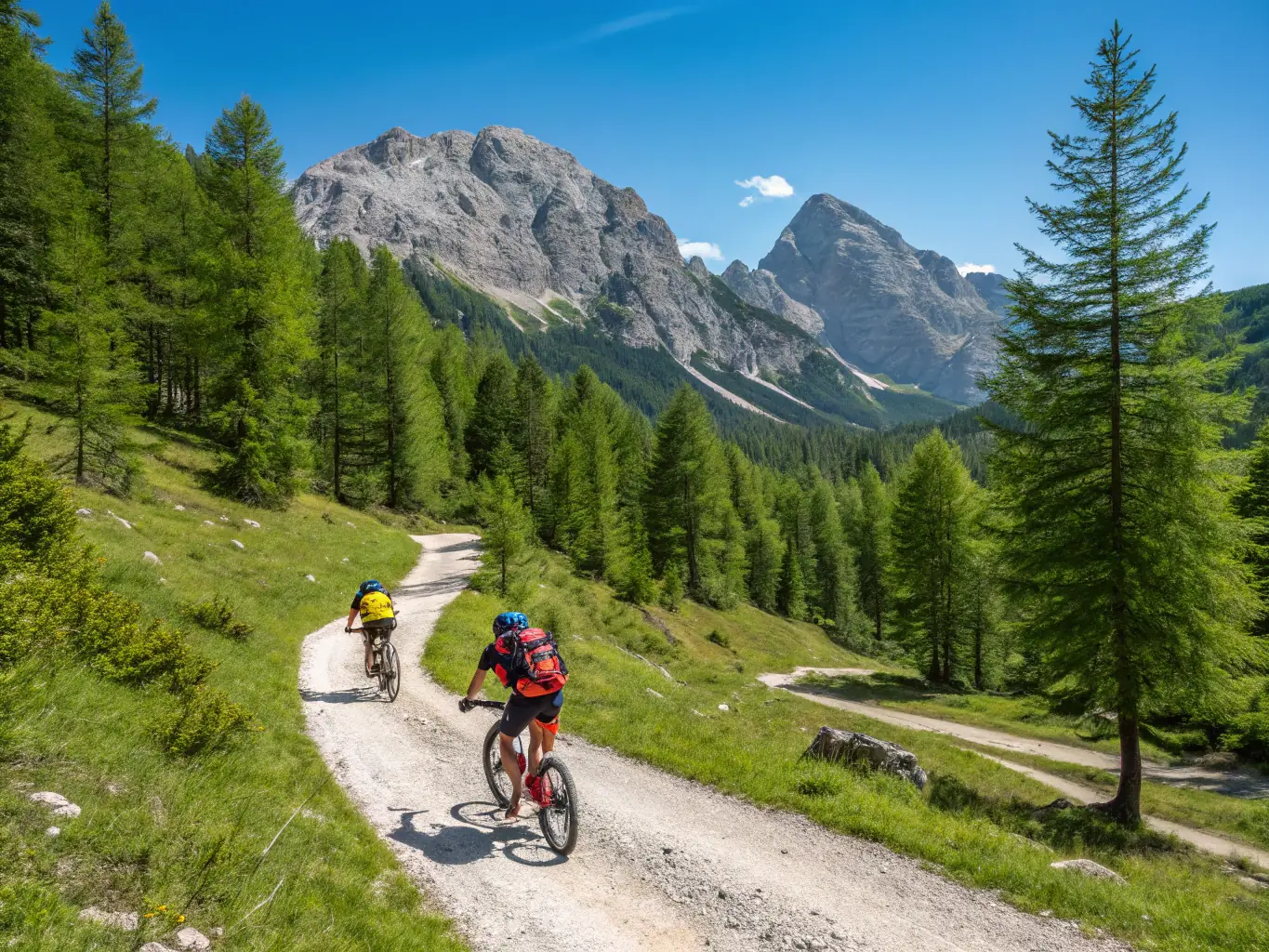 A scenic view of a climbing expedition organized by MUR-MUR NATURE, highlighting the organization's commitment to promoting healthy lifestyles in natural environments.